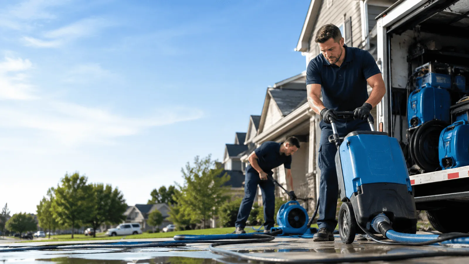 Dehumidification being performed in South Amboy, NJ